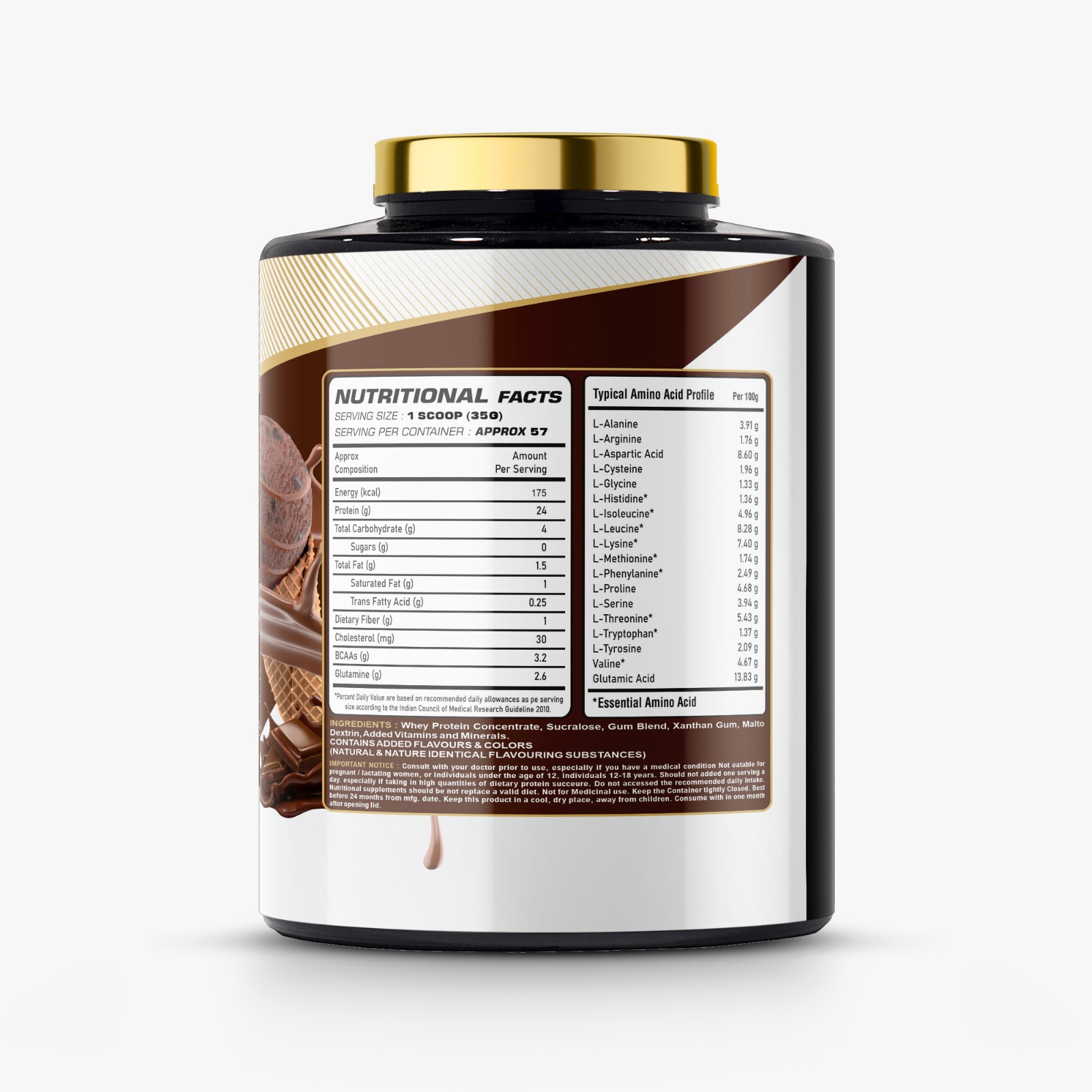 Muscle Fusion Fuel Whey Protein Concentrate (Chocolate, 2kg). - Image 3